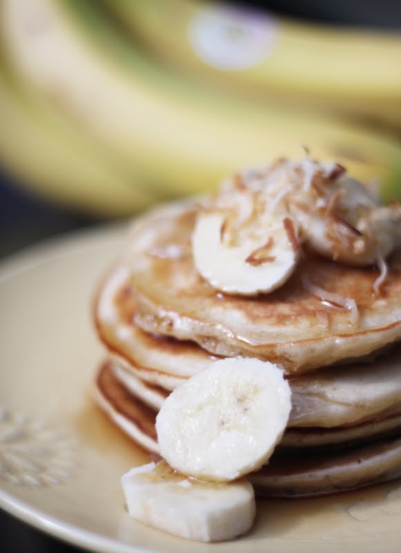 la make a pancakes how Pancakes using to bebe pancake banana Coconut mode Banana mix  designs: