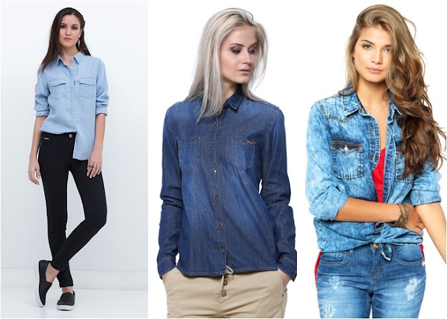 Lojas que vendem camisas jeans femininas