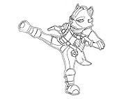 #9 Fox McCloud Coloring Page