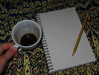 coffee painting