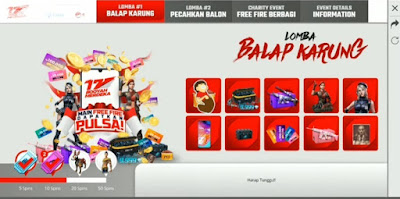 Event Booyah Merdeka FF Dapatkan Pulsa dan Hp Gratis