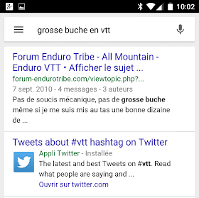 indexation tweet enrichi avec hashtag dans serp sur smartphone - tendance webmarketing 2015