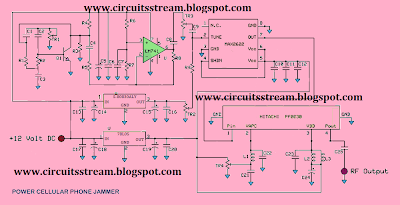 Full Power Mobile Phone Jammer Circuit Diagram