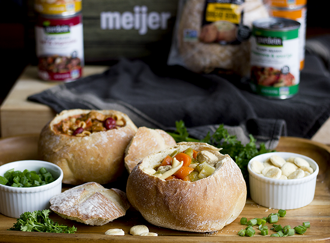 Plant-Based Soup in a Bread Bowl