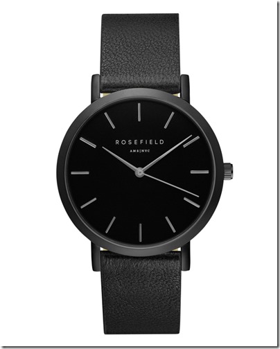 Rosefield Watch - The Gramercy Black Black