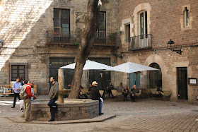 Sant Felip Neri square in the Barcelona Gothic Quarter