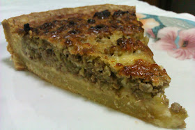 Greek Christmas Tart with meat & leeks