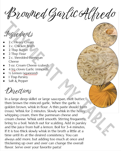 Browned Garlic Alfredo full recipe