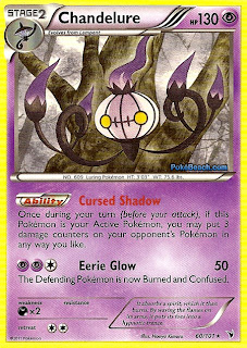 Chandelure Noble Victories Set Pokemon Card