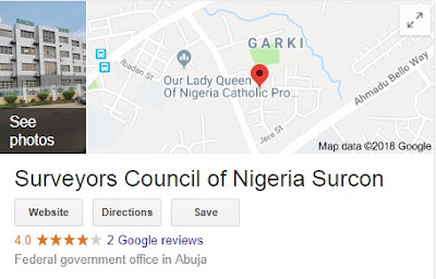 Surveyors Council Of Nigeria Recruitment Login 2018/2019 | (SURCON) Application Guidelines