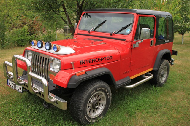 red jeep 4 whell drive