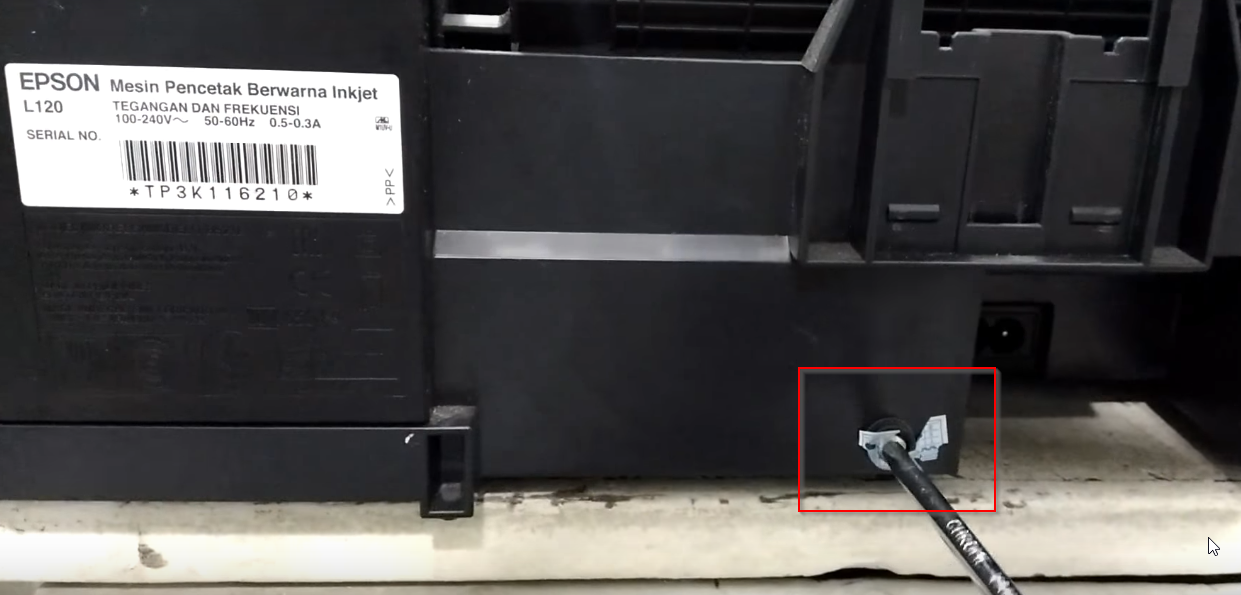Cara Membersihkan Tempat  Pembuangan Tinta Printer Epson 
