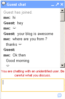 Guest Chat box