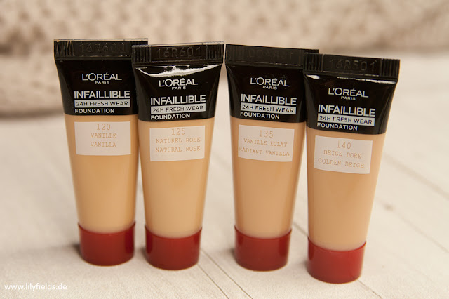 L'Oréal - Infaillible 24h Fresh Wear Foundation - Review & Swatches