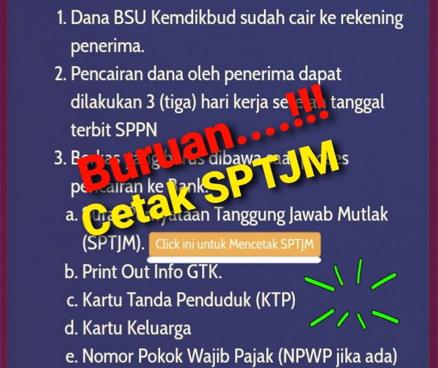 SK Penerima BSU 2020 Terbit dan Lihat Cara Munculkan SPTJM