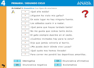  Tipos de oraciones