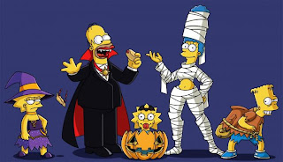 Simpsons enjoying Halloween