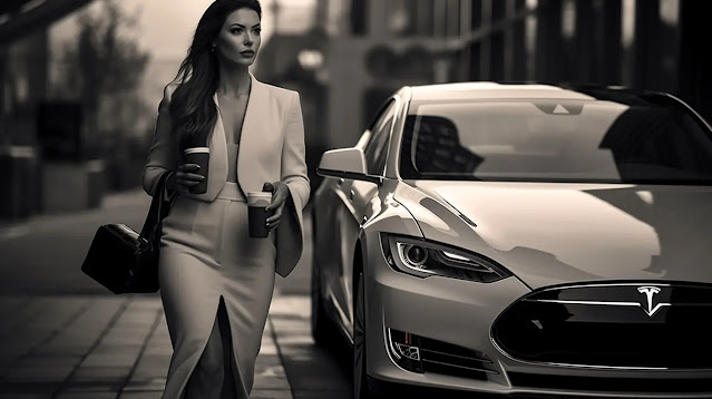 mfrack realistic photo of woman and future of electric cars 5bed40e2 cff9 4359 8dee 1486db2b53cc