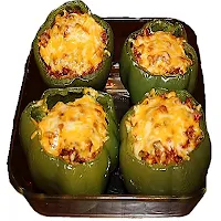 Vegetable stuffed capsicum