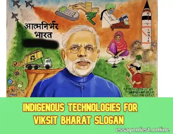 Indigenous Technologies For Viksit Bharat Slogan