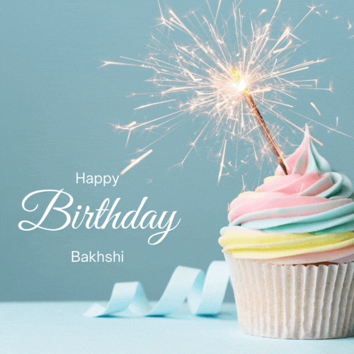 Happy Birthday Bakhshi (Animated gif)