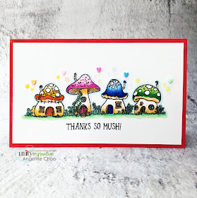 ScrappyScrappy: Happy 11th Birthday Unity Stamp! - Thanks so mush #scrappyscrappy #unitystampco #card #cardmaking #papercraft #handmadecard #unitystampbirthday #mushroomvillage #thankssomush #mushrooms #rainbowmushrooms #copicmarkers #nuvojeweldrop #confettihearts #thankyoucard