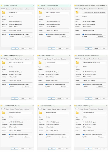 Gratis Koleksi Ribuan File Teknik Sipil (Excel, Gambar Autocad, E-Book, Tutorial)