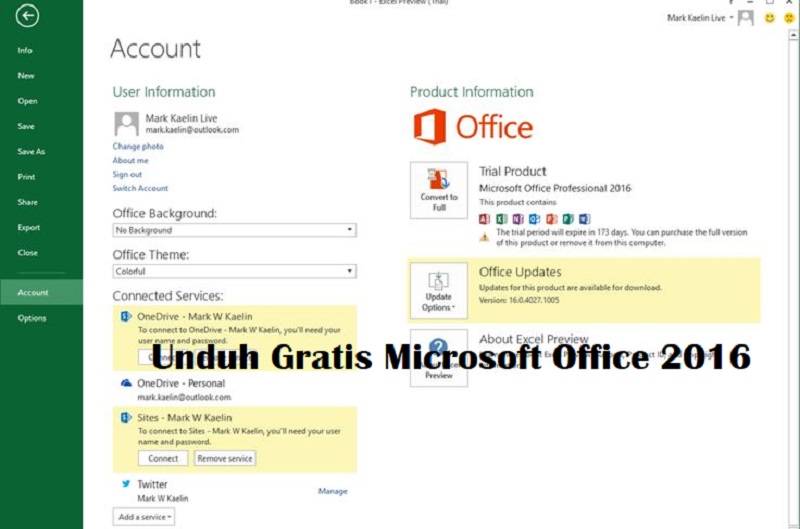 Unduh Gratis Microsoft Office 2016