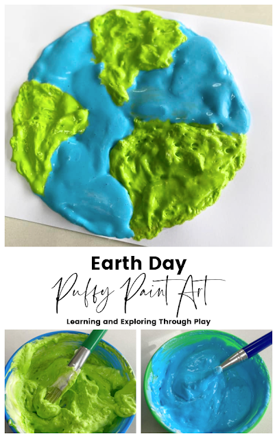 Earth Day Puffy Paint Earth