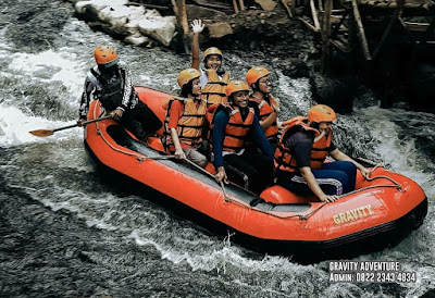 Kebersamaan dan kegembiraan terpancar dari wajah peserta rafting di tengah alam liar Sungai Palayangan