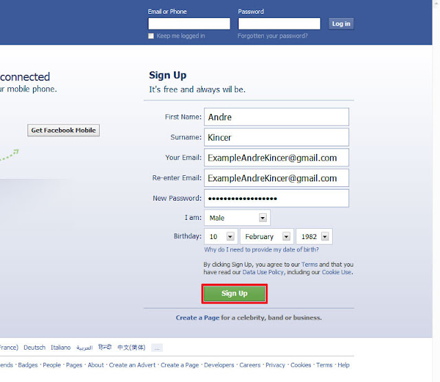 Cara Membuat Facebook