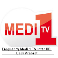 Fréquence Medi 1 TV Inter HD sur Badr Arabsat