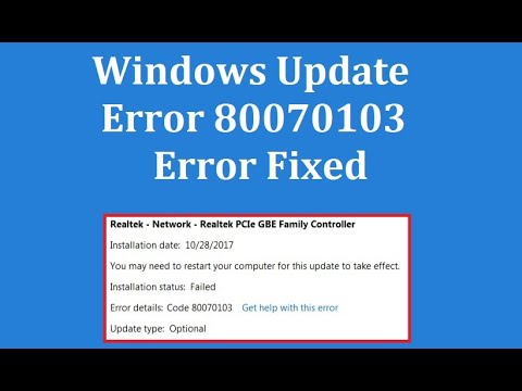 Hoe Windows Update Error 80070103 te repareren?