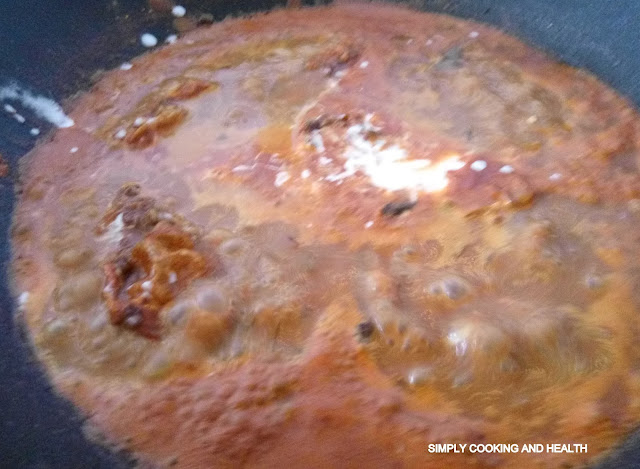 Adding coconut milk