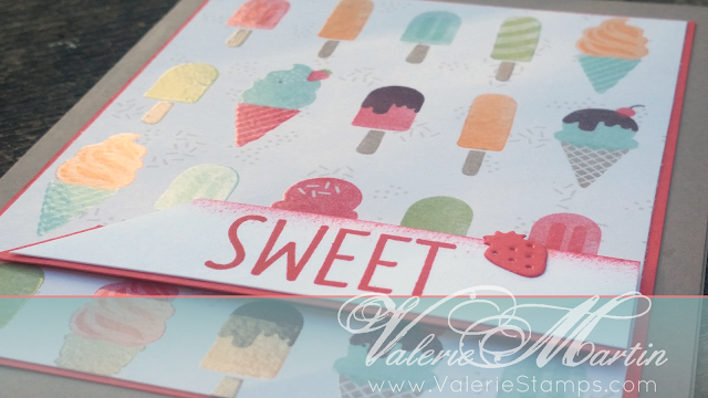 Valerie Stamps Stampin Up Cool Treats ice cream designer series paper dsp 