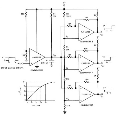  delay generator circuit diagram using lm139