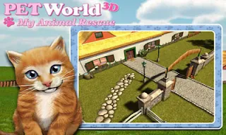 Screenshots of the PetWorld 3D: My Animal Rescue for Android tablet, phone.