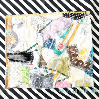 a fun quirky bag made from the rubbish fabric scraps that you'd normally throw away!