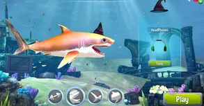 games ikan makan ikan shark attack