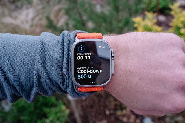 Apple Watch Ultra Test Laufen Running Intervalle