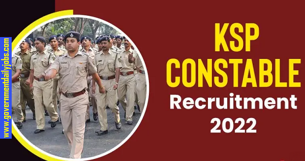 KSP CIVIL POLICE CONSTABLE RECRUITMENT 2022 FOR 1591 KSP CONSTABLE JOBS-ONLINE APPLY