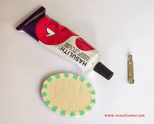 DIY broches washi masking tape - tuto brooch www.cocoflower.net