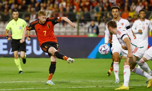 Belgium defeats Wales in the Nations League thanks to De Bruyne and Batshuayi.