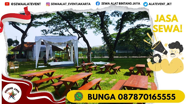 SEWA MEJA TAMAN XTRA BAHAN JATI ASLI SIAP PASANG DI JAKARTA TIMUR
