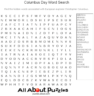 Playing Columbus day word search games is a good way to beat Monday stress. Share them with your friends so that they can have good time too.