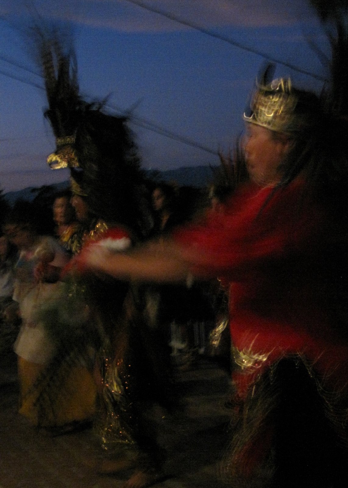 ... is location, location, location.: Day of the Dead (Aztec dancers