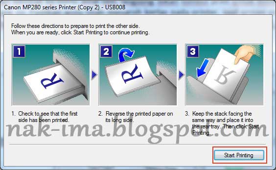 Cara mudah print document word bolak balik otomatis