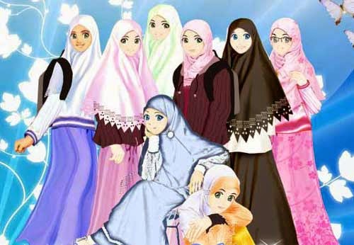  Gambar  Animasi  Keren Gambar  Kartun  Sekolah Islami  Untuk Anak