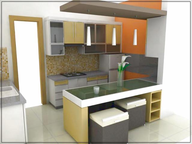  Dapur Rumah Minimalis Ukuran 2 x 2 dengan kitchen set mini