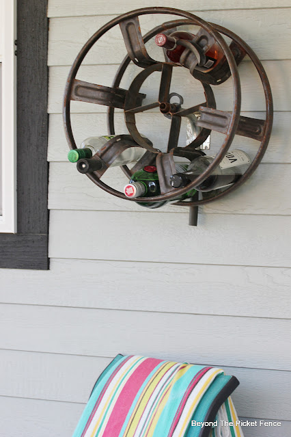 Repurposed Thrift Store Hose Reel